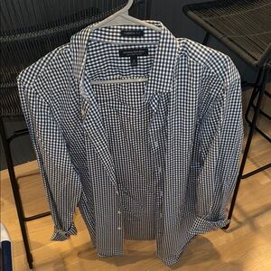 Banana Republic Blue and White Dress Shirt